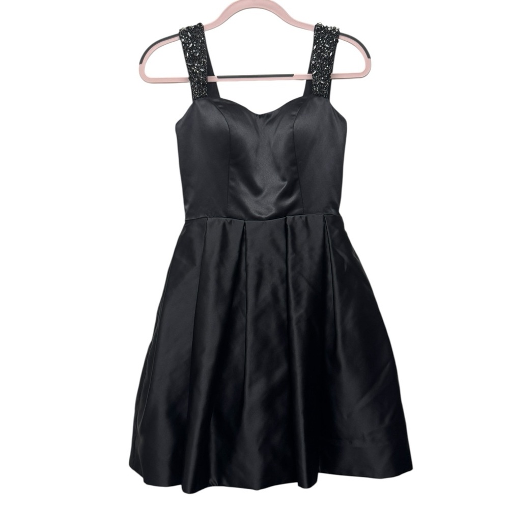 Elegant Black Sherri Hill Dress Beaded Straps